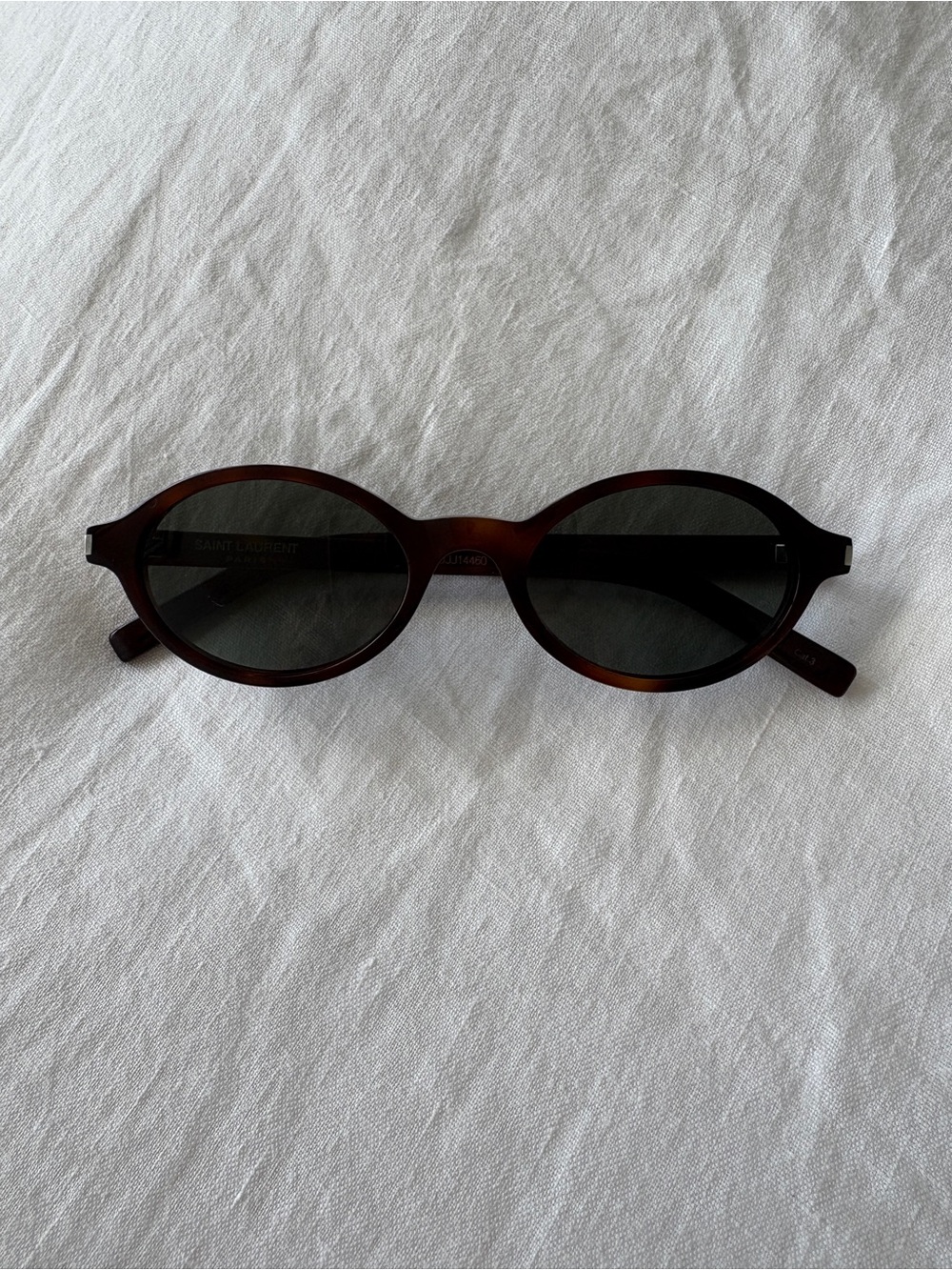 Saint Laurent SL 751 Jeanne Round Sunglasses Havana Grey